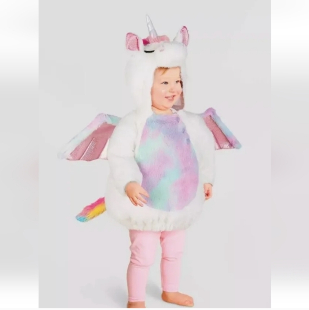 Baby Unicorn Costume 6-12 Months Plush Pegasus Plush